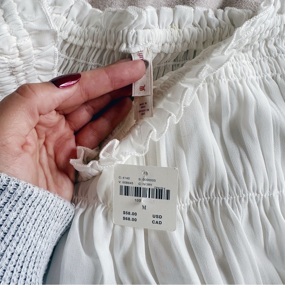 LyreBird Ruched ruffled Bloomer Shorts and Sheet Bralette set Anthropologie med - Picture 13 of 16